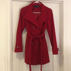 Like new red Forever 21 coat, size small P